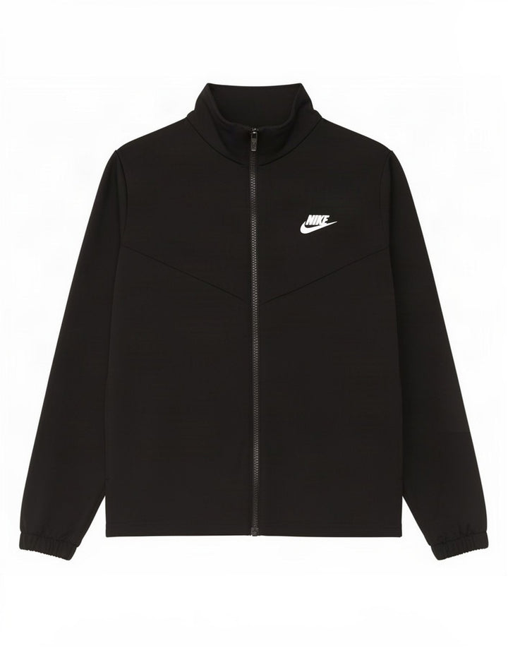 Nike Jungen-Trainingsanzugoberteil mit Grafik, 12–13 Jahre, Größe L, Schwarz, Polyester