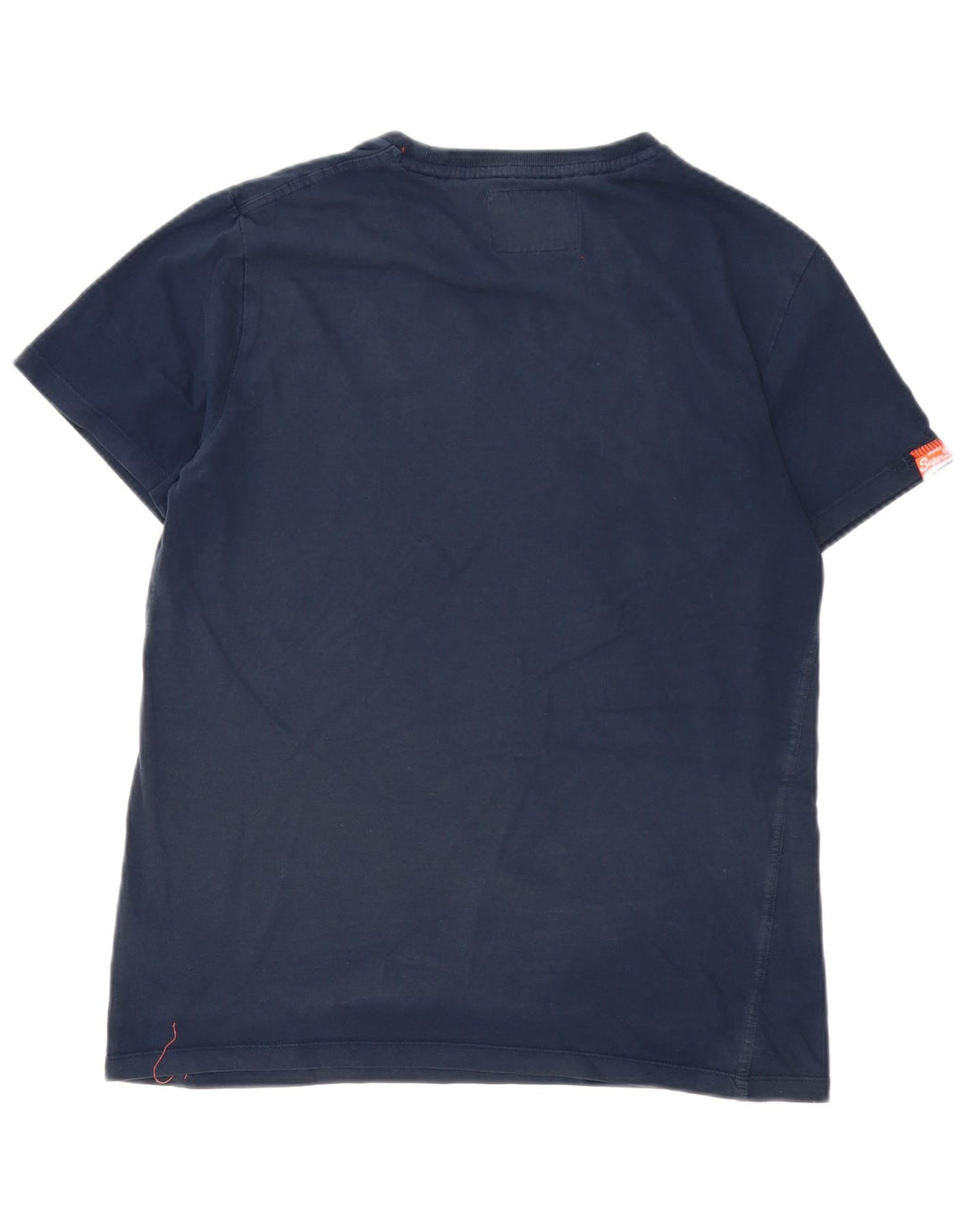 Superdry Herren T-Shirt Top Large Marineblau Baumwolle