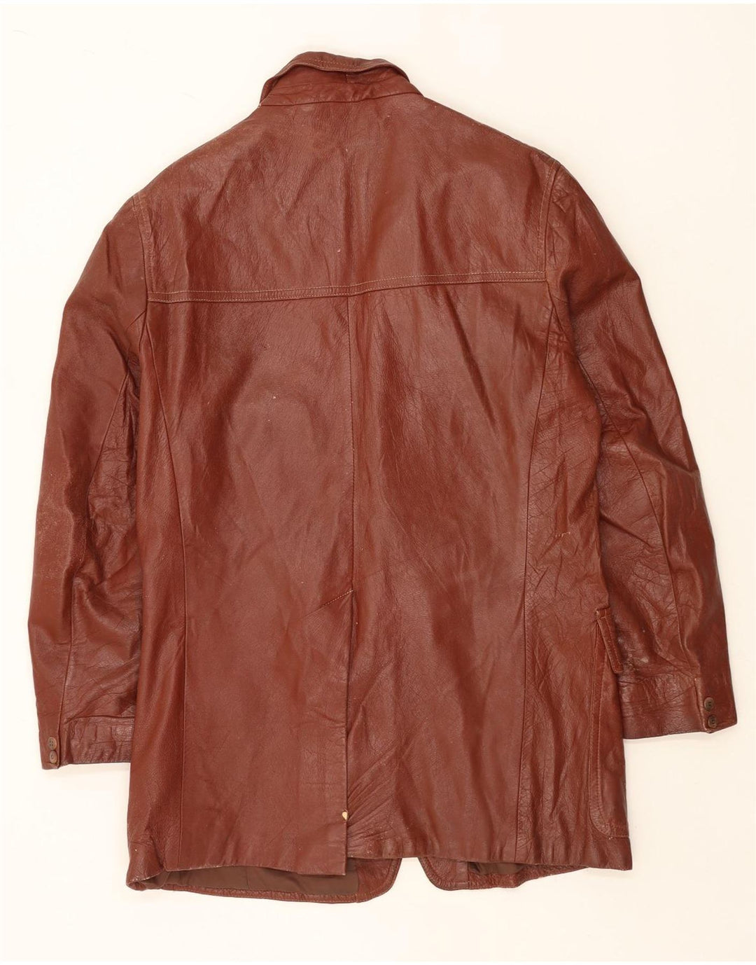 Vintage Herren Lederjacke UK 40 Großes braunes Leder