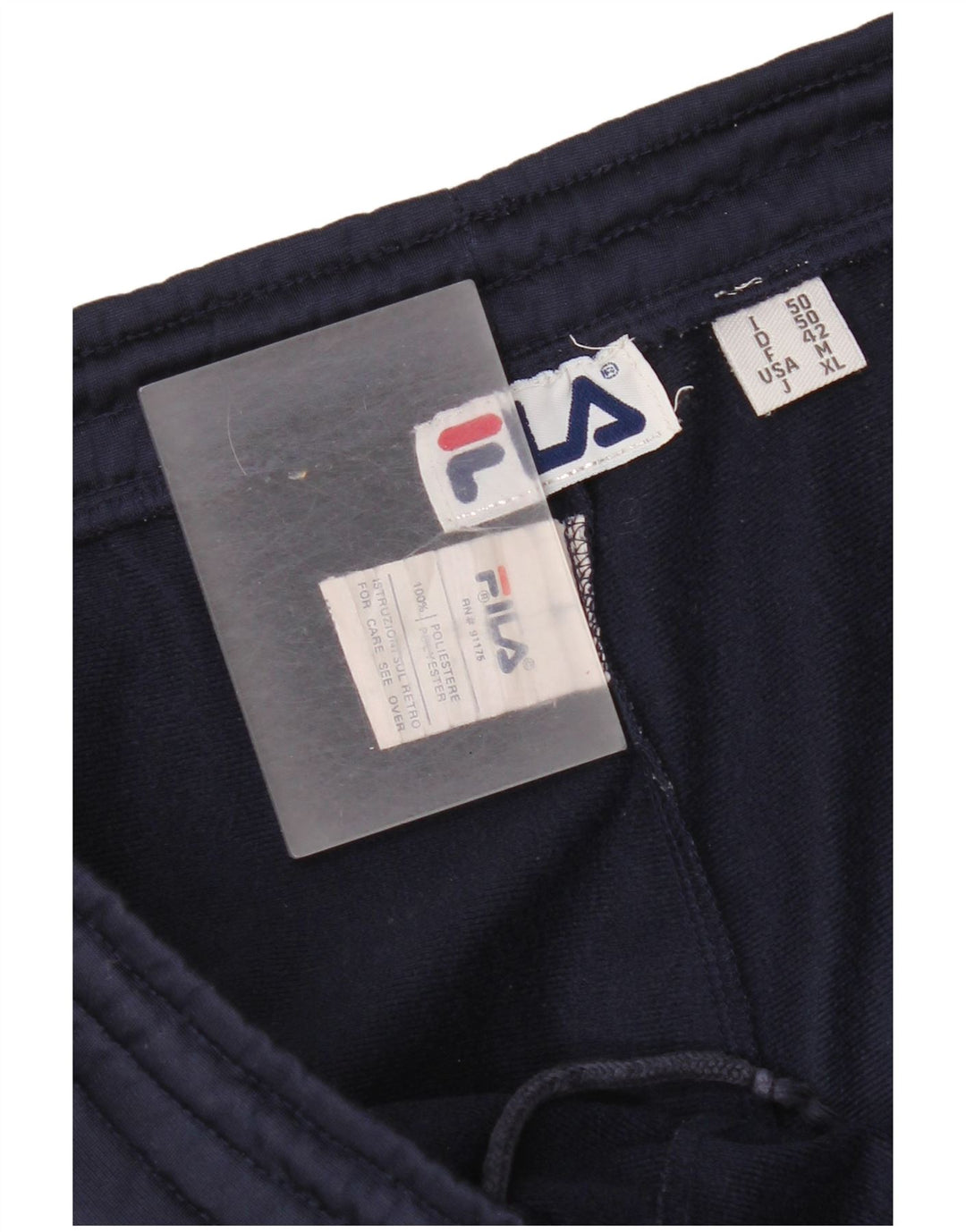 Fila Herren-Trainingshose, Mittelblau, Farbblock-Polyester