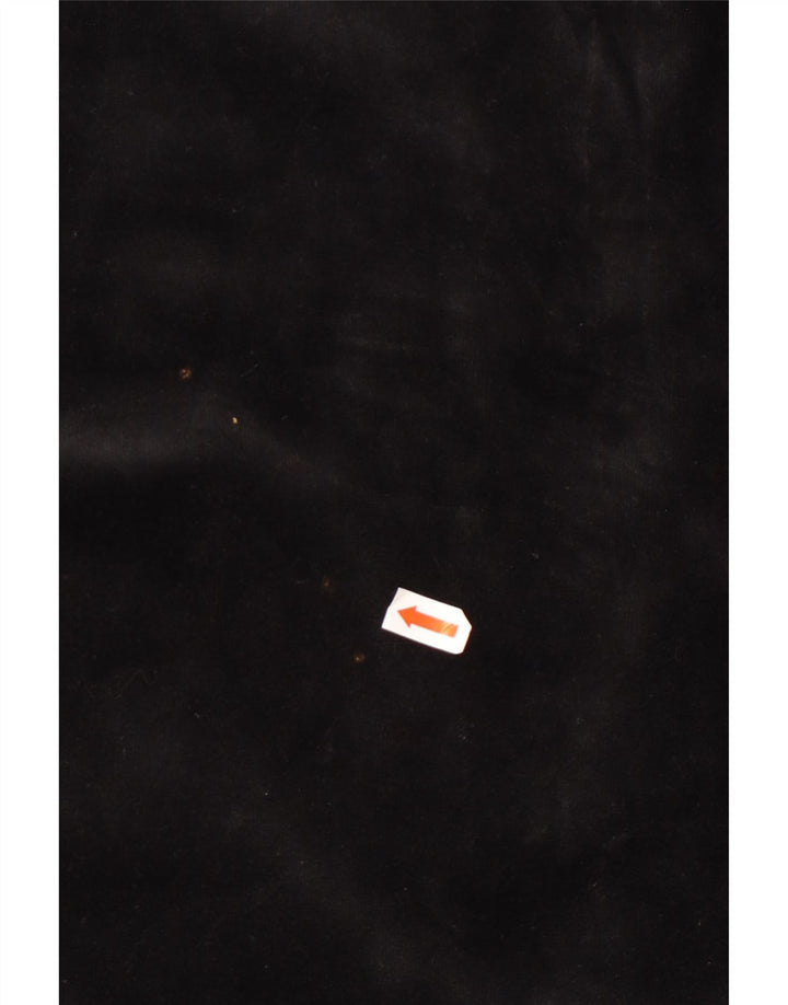 L.L.BEAN Damen-Samt-A-Linien-Rock, mittelgroß, W28, schwarze Baumwolle