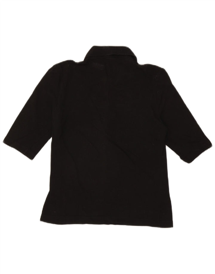 Lacoste Damen-Poloshirt, Größe 42, große schwarze Baumwolle
