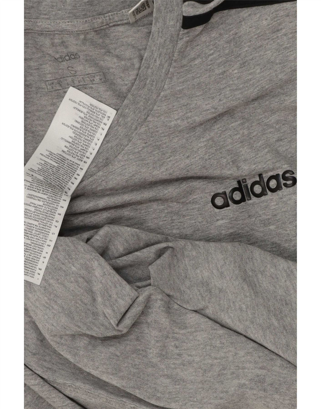 Adidas Herren T-Shirt Top Small Grau Baumwolle