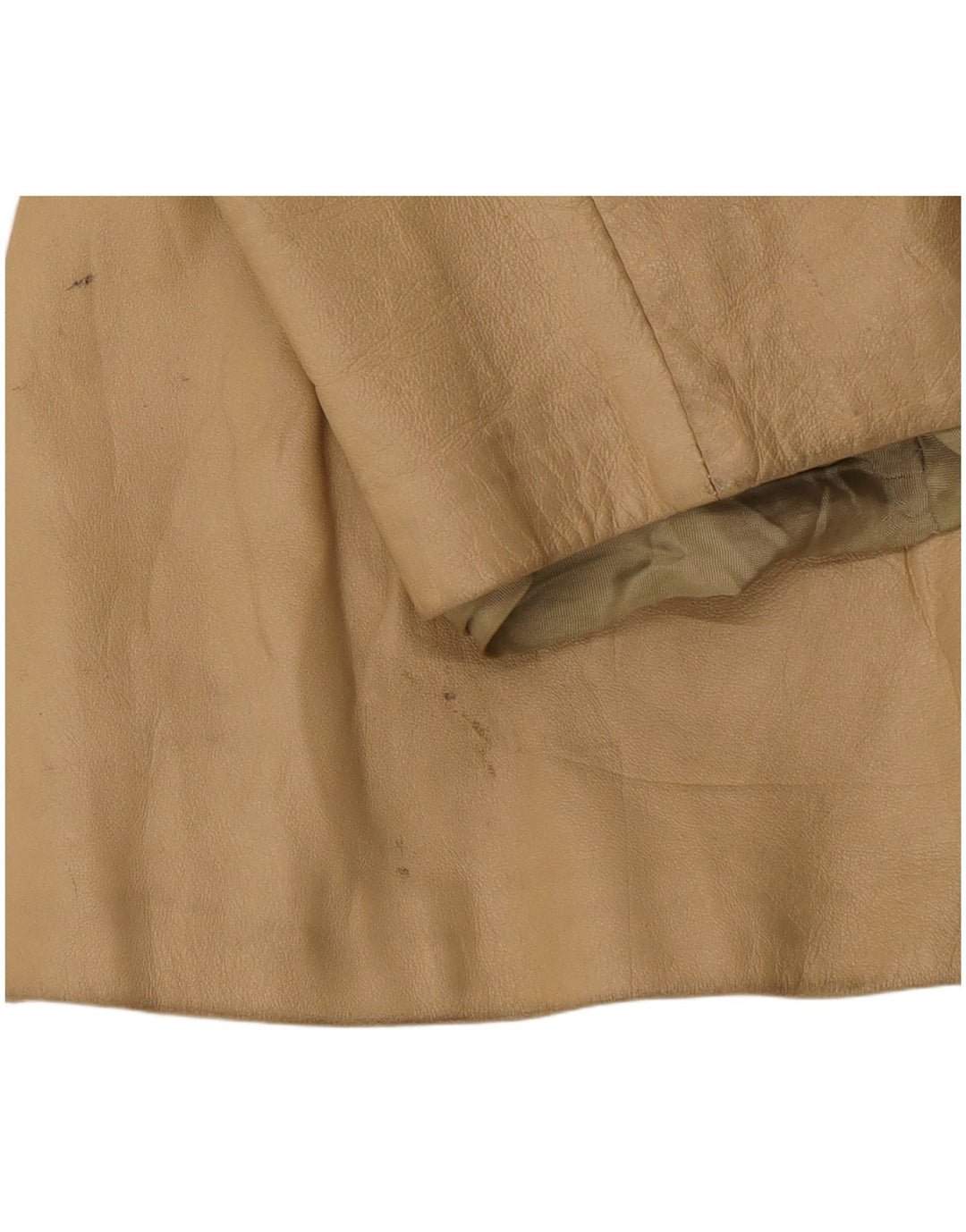 Vintage Damen Lederjacke IT 46 Large Beige