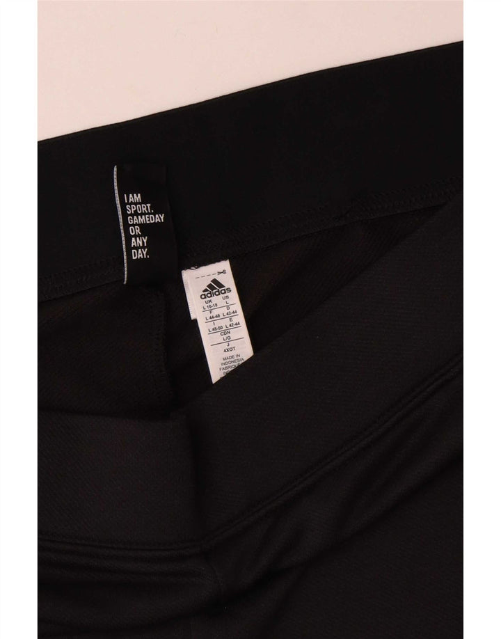 Adidas Damen Trainingshose UK 16/18 Large Schwarz Polyester