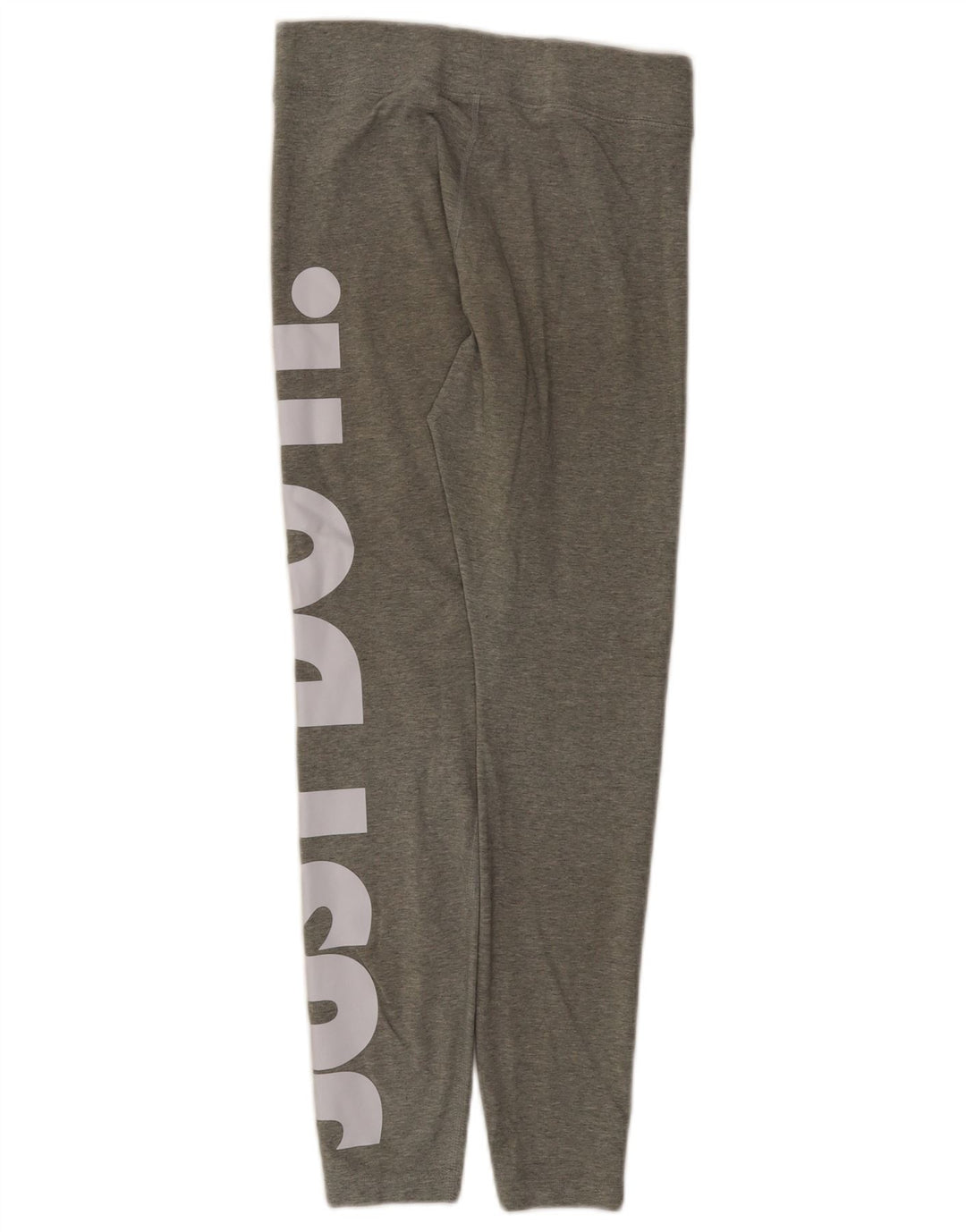 Nike Womens Graphic Leggings UK 12 Mittelgraue Baumwolle