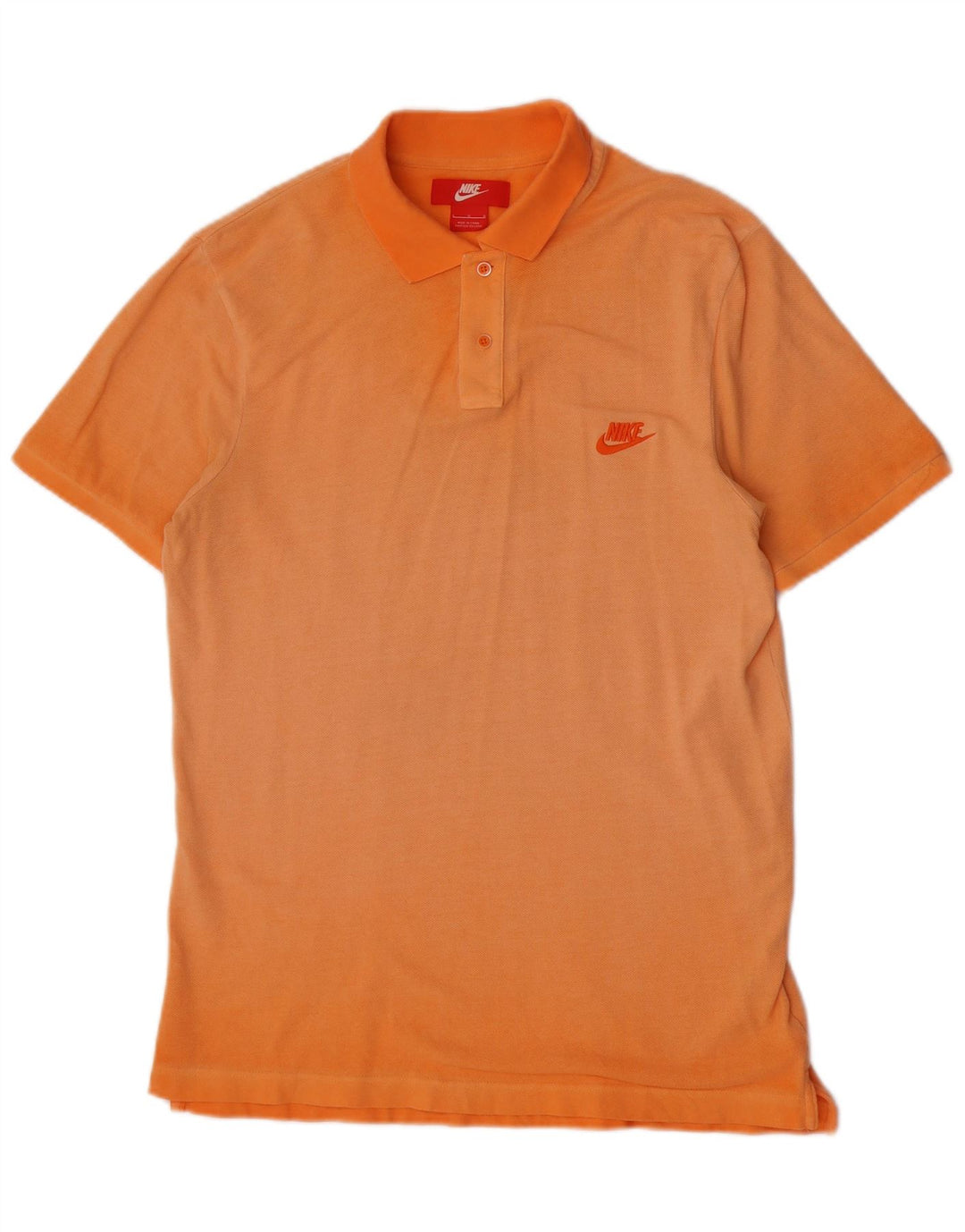 Nike Herren-Poloshirt, groß, orange, Baumwolle