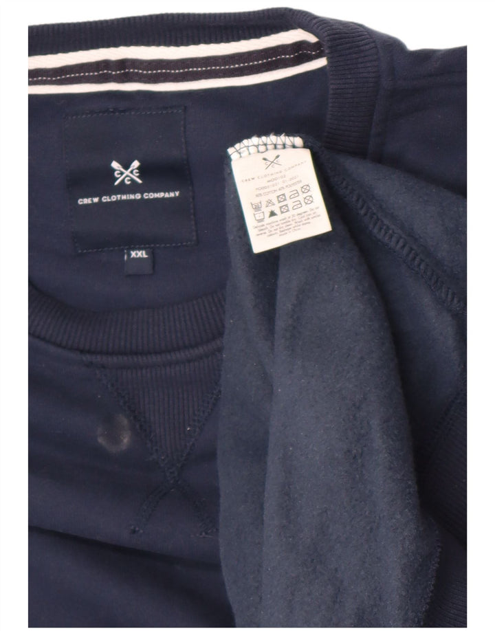 Crew Clothing Herren-Sweatshirt, Pullover, 2XL, Marineblau, Baumwolle