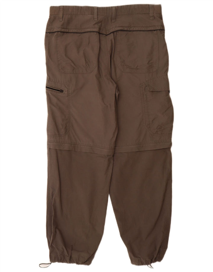 Marks & Spencer Herren-Jogger-Cargohose W34 L29 Graue Baumwolle