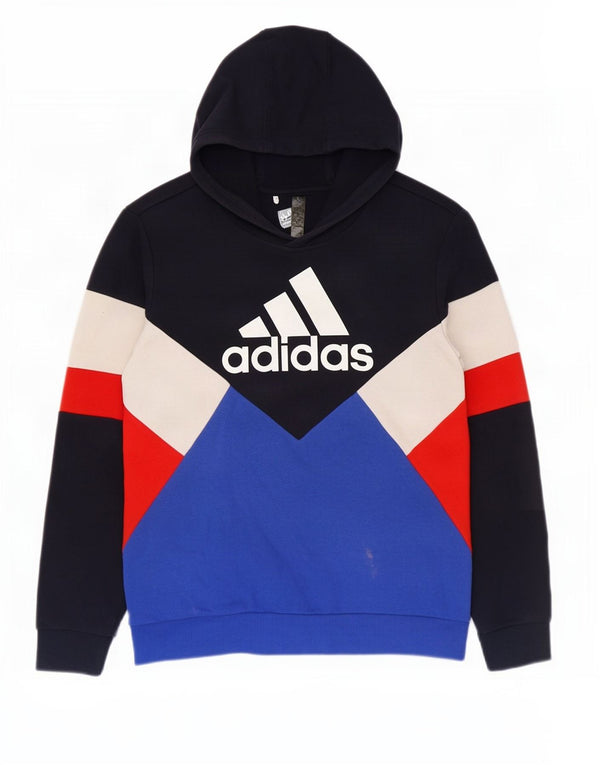 Adidas Jungen Grafik-Hoodie-Pullover 13–14 Jahre, mehrfarbig, Farbblock