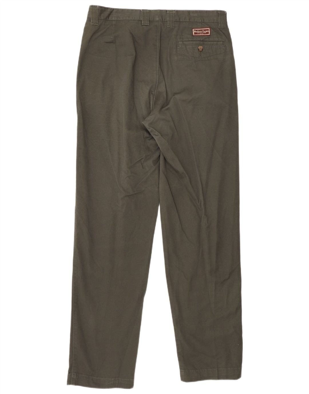 MARLBORO CLASSICS Herren-Chinohose mit Klammern, EU 50, Größe L, W34, L34, Khaki