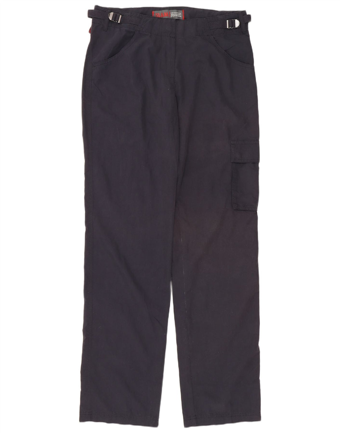Slam Gerade Cargohose für Damen IT 44 Mittel W32 L35 Marineblaue Baumwolle