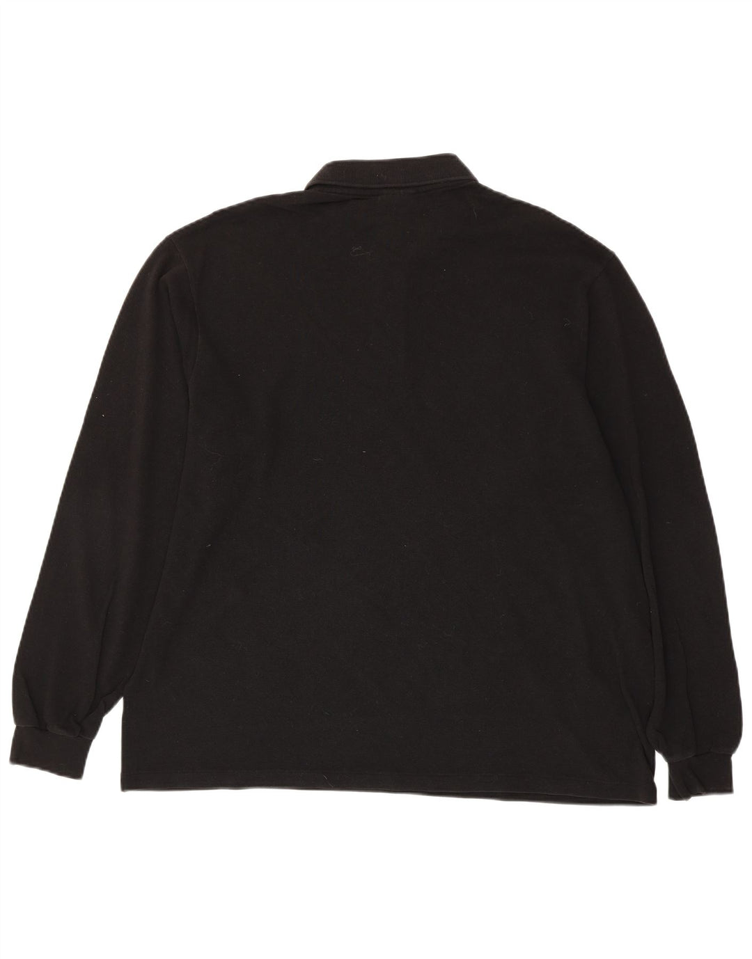 LACOSTE Herren-Langarm-Poloshirt, Größe 7 2XL, schwarze Baumwolle