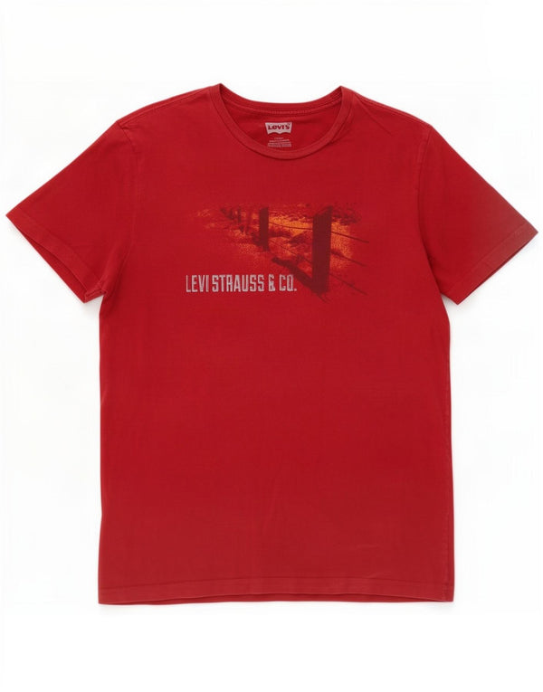 Levi's Mens Graphic T-Shirt Top Large Red