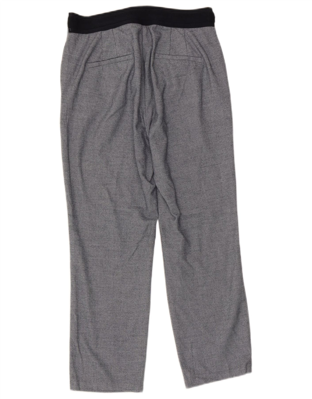 Zara Damen Capri-Hose, Größe L, W30, L23, Blau, Polyester