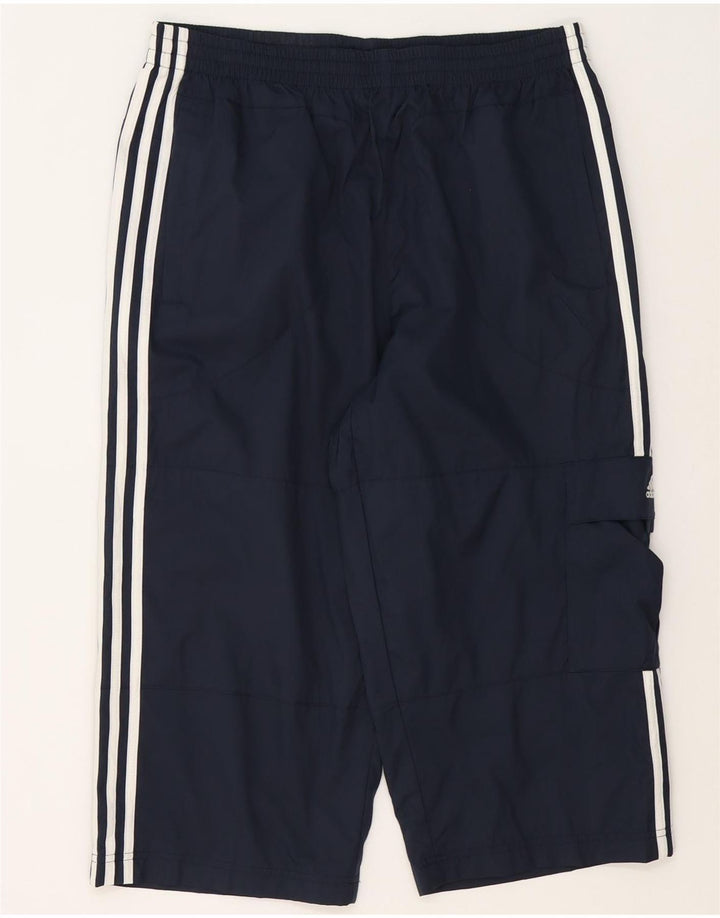 Adidas Herren Cargo Capri-Trainingshose, groß, marineblaues Polyester