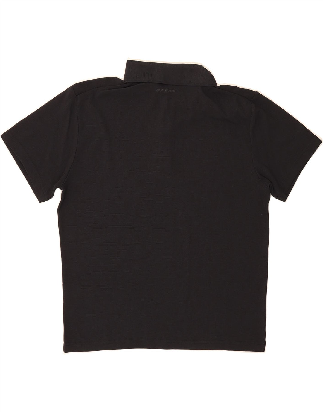 HELLY HANSEN Mens Polo Shirt Large Black Nylon Vintage Helly Hansen and Second-Hand Helly Hansen from Messina Hembry 