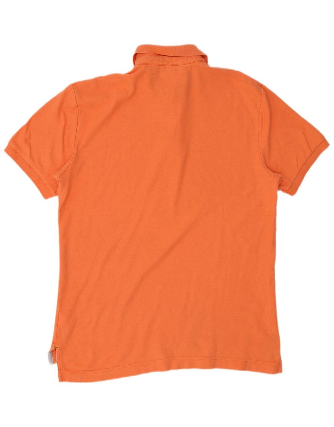 Tommy Hilfiger Herren-Poloshirt, große orangefarbene Baumwolle