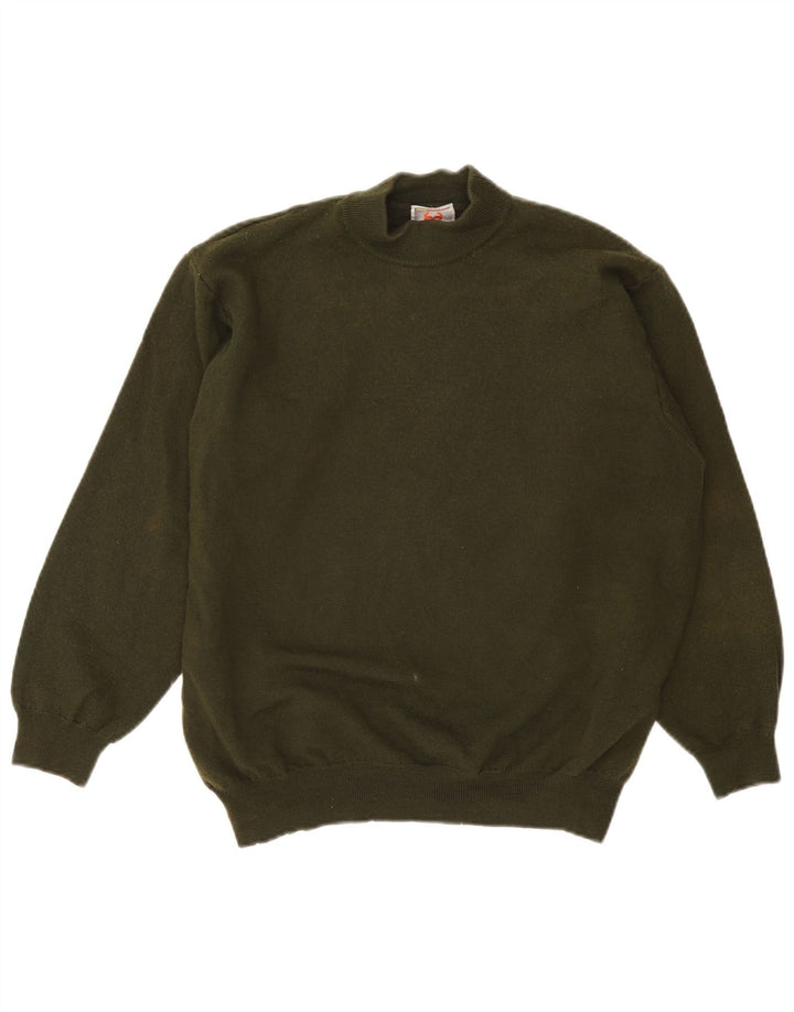 Stefanel Rollkragenpullover für Damen, Gr. 14, Khaki