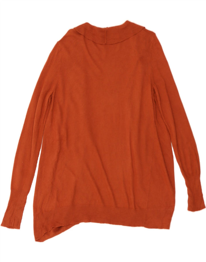 MOSSIMO Womens Open Cardigan Sweater UK 20 2XL Orange Vintage Mossimo and Second-Hand Mossimo from Messina Hembry 