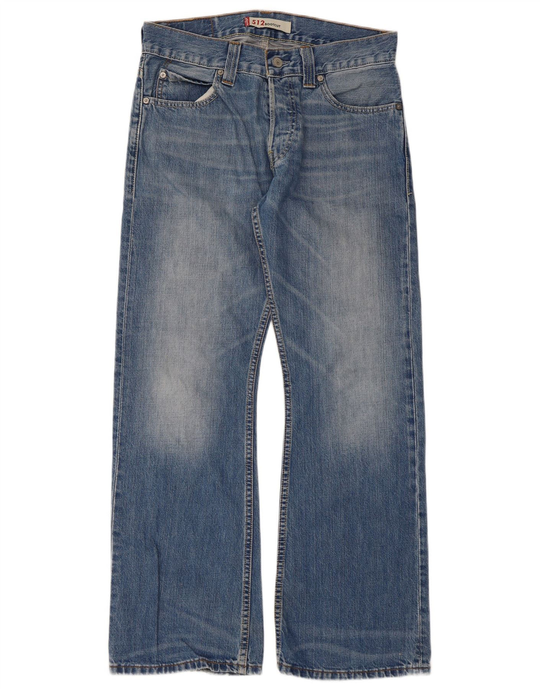 Levi's Damen 512 Bootcut Jeans W32 L30 Blaue Baumwolle
