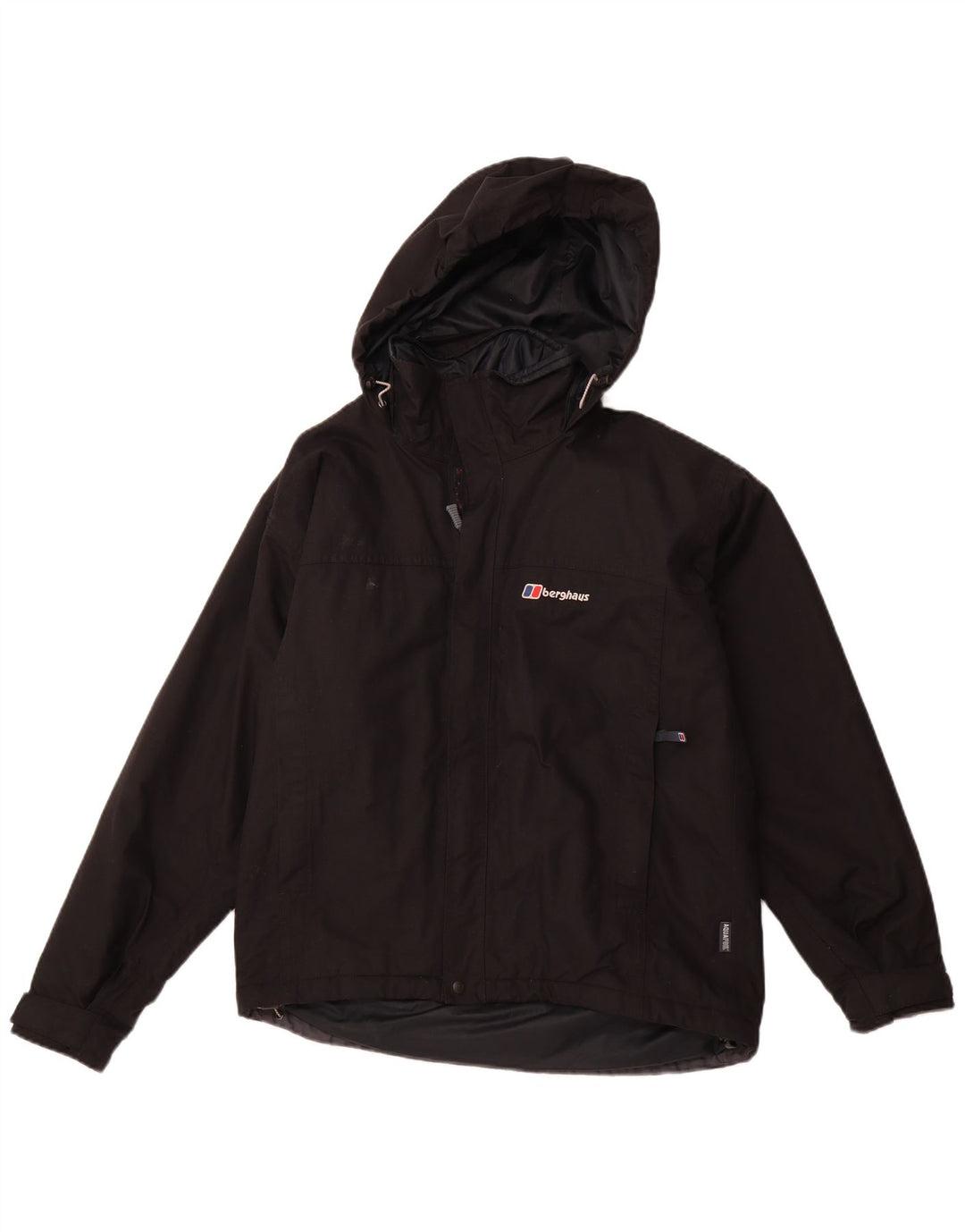 BERGHAUS Herren-Regenjacke mit Kapuze, UK 36, Small, schwarzes Nylon