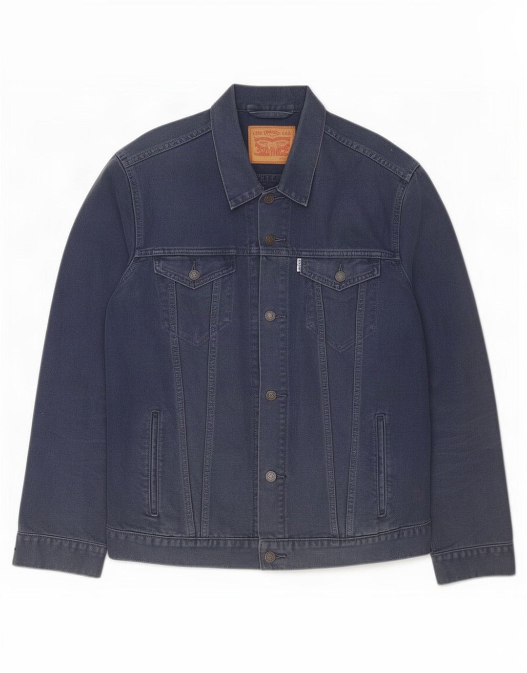 Levi's Herren Jeansjacke UK 42 XL Marineblau Baumwolle