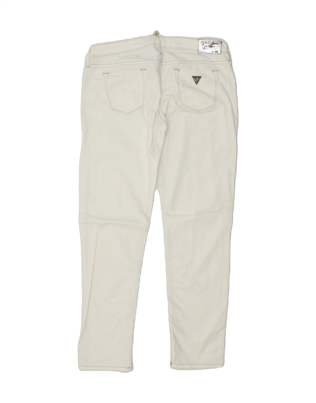 GUESS Womens Beverly Slim Jeans W30 L29  White Vintage Guess and Second-Hand Guess from Messina Hembry 