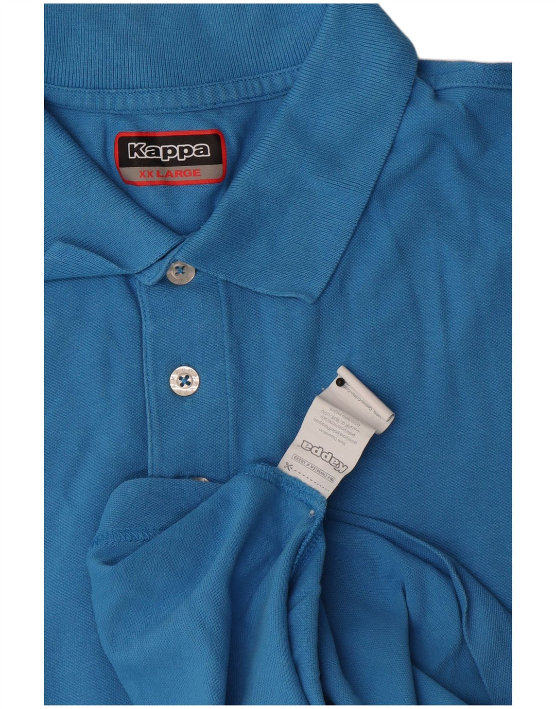 Kappa Herren Poloshirt 2XL Blau Baumwolle