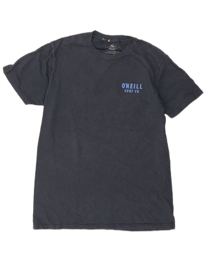 O'NEILL Herren Modern Fit Grafik-T-Shirt-Oberteil aus mittelblauer Baumwolle
