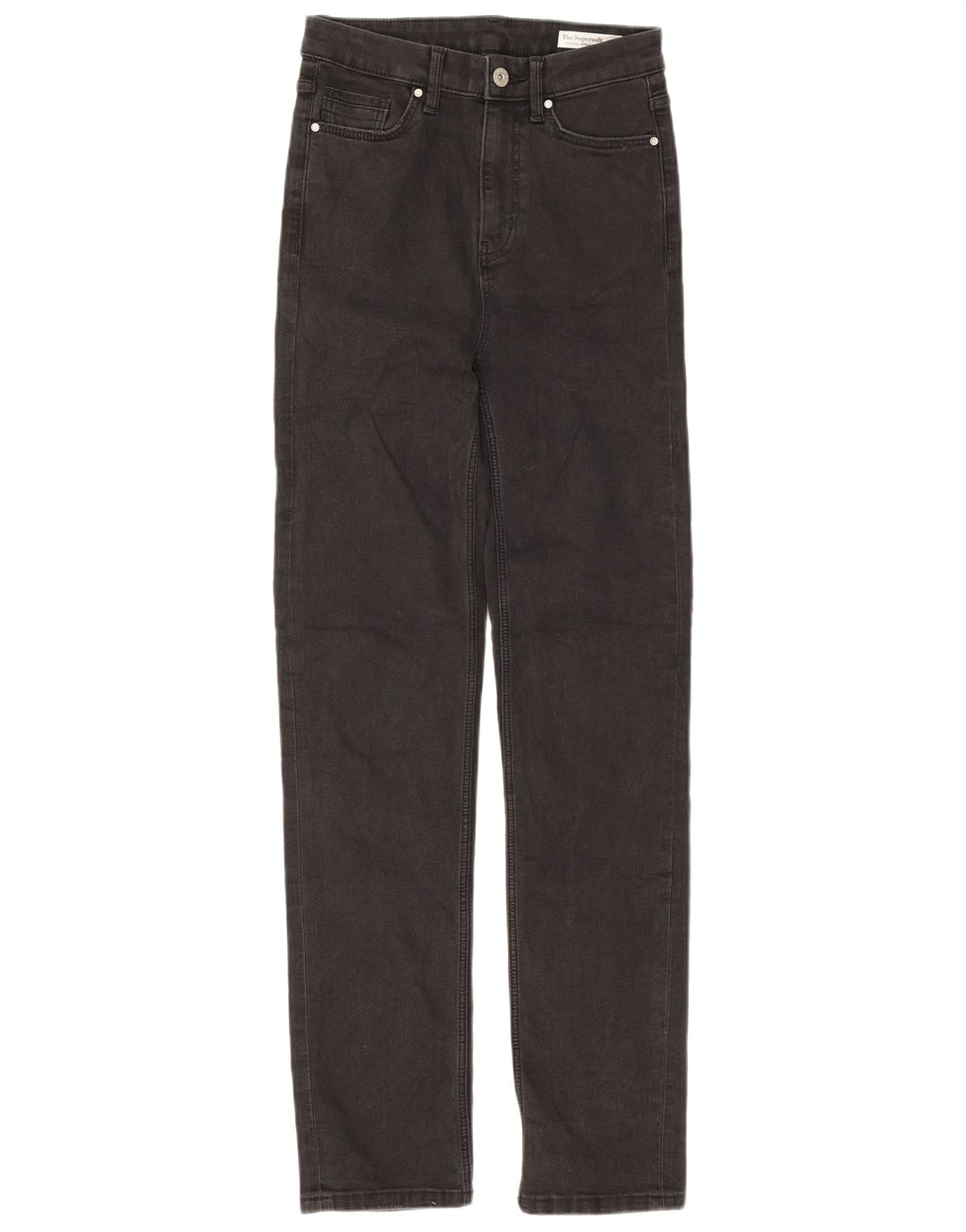 Marks & Spencer Damen Sienna Straight Jeans UK 8 Small W25 L30 Schwarz