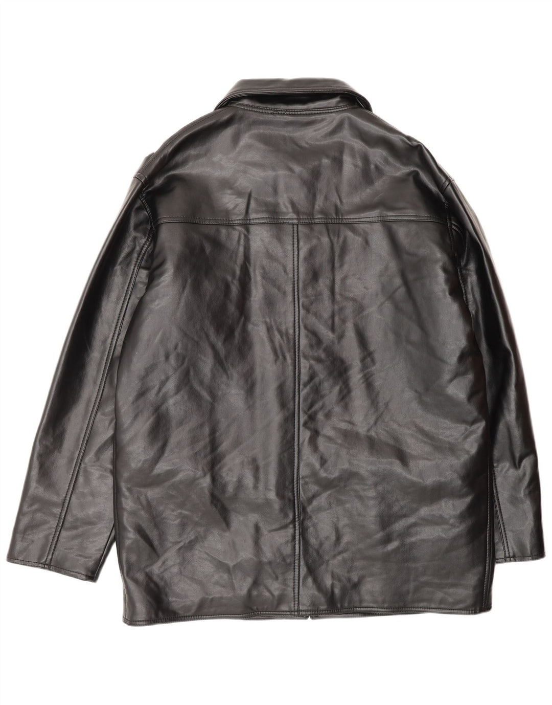 REPORTAGE Herren Ledermantel UK 42 XL Schwarz