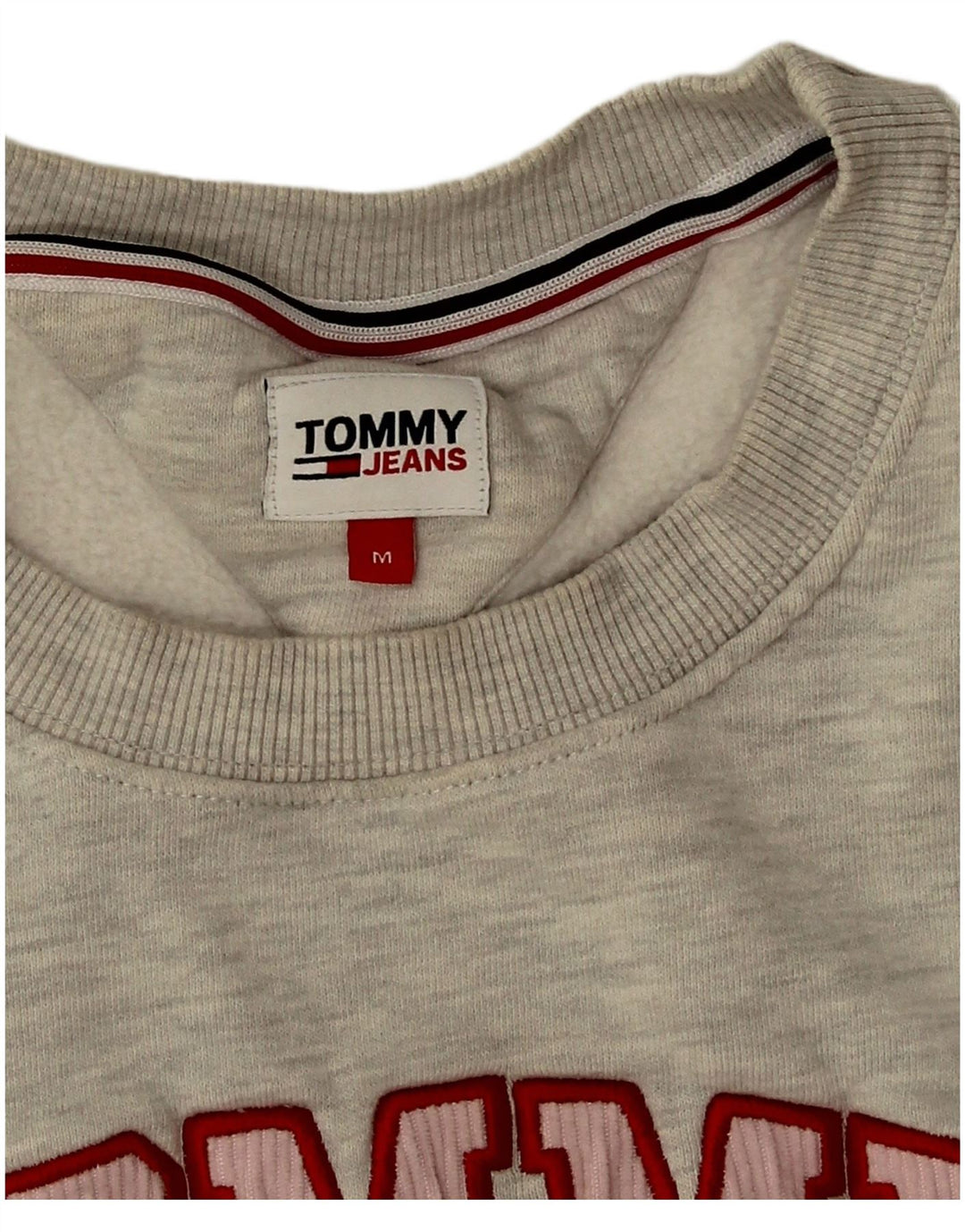 Tommy Hilfiger Damen-Sweatshirt mit Grafik-Übergröße, Gr. 14, Mittelgrau