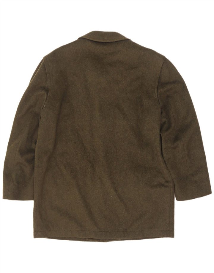 Steinbock Herren Mantel IT 48 Medium Khaki Wolle