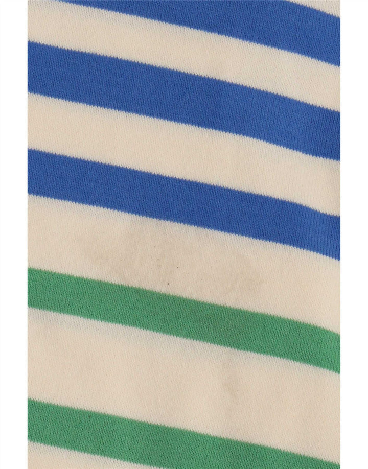 Marks & Spencer Damen-Pullover mit Rundhalsausschnitt, Gr. 12, mittelweiß gestreift
