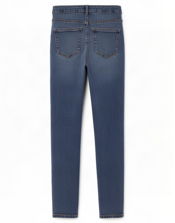 Marks & Spencer Damen Super Skinny Jeans UK 10 Small W28 L27 Blaue Baumwolle
