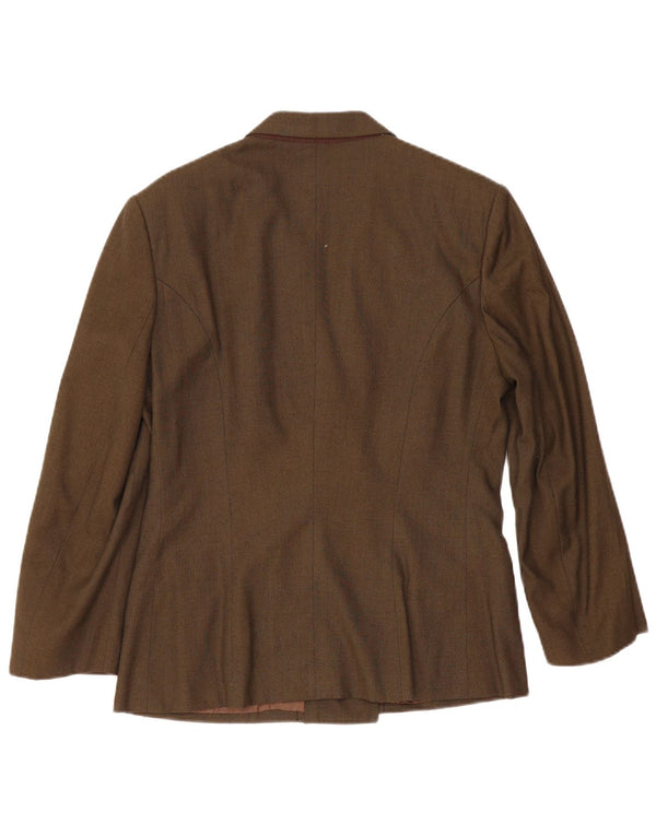 Brooksfield Damen-Zweireiher-Blazer IT 44 Medium Khaki Viscose