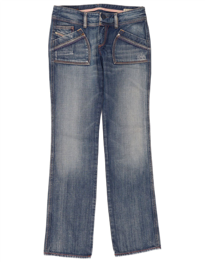 Diesel Damen Reckfly Straight Jeans W29 L32 Blaue Baumwolle