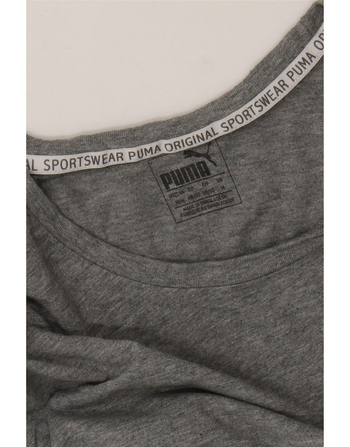 PUMA Herren Graphic T-Shirt Top Mittelgrau