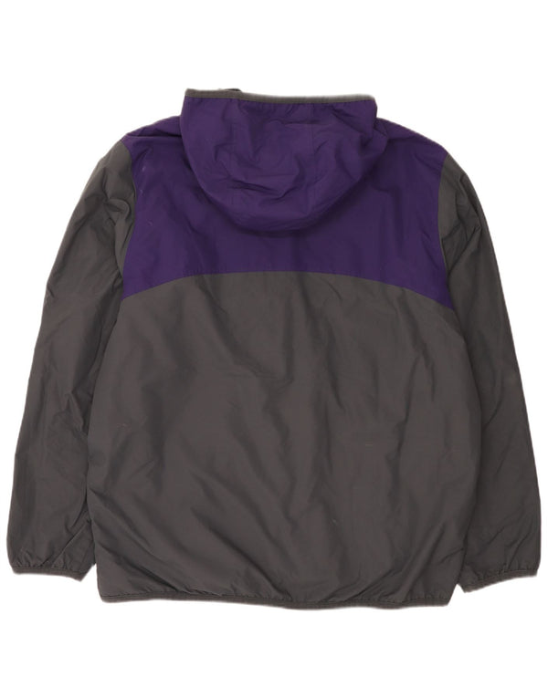 Nike Herren-Trainingsanzug mit Kapuze, Jacke, XL, lila, Colourblock-Nylon