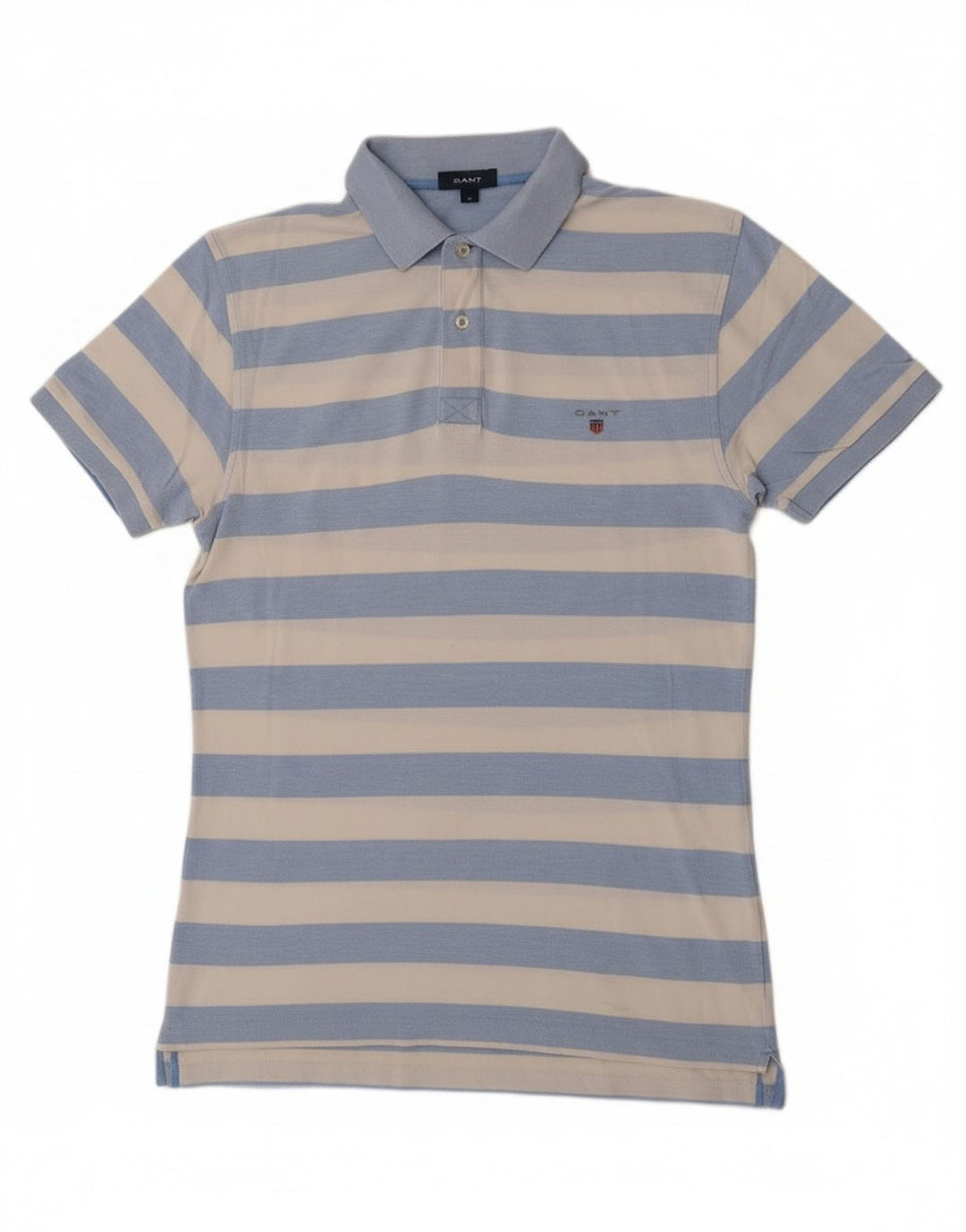 Gant Herren Poloshirt Mittelblau gestreift