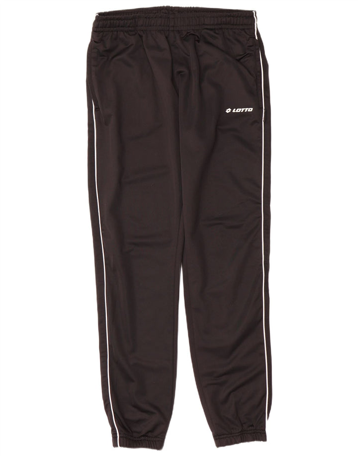Lotto Herren-Trainingshose, Jogginghose, Größe L, Schwarz, Polyester