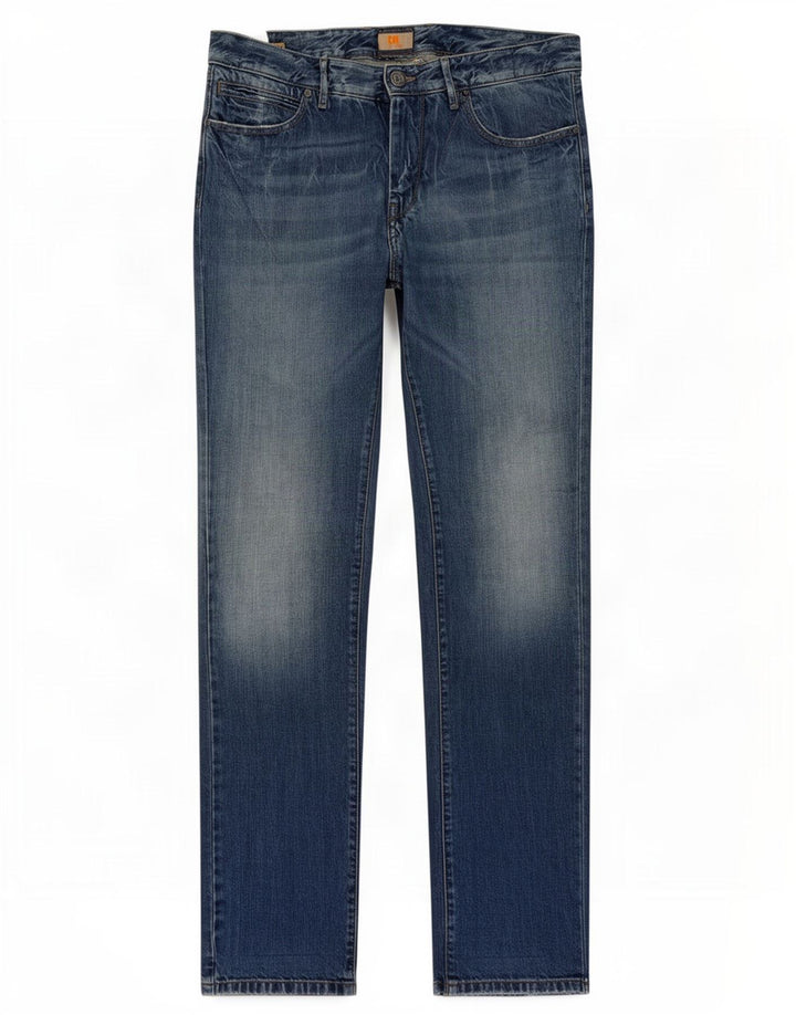 Hugo Boss Herren Slim Jeans W33 L34 Blaue Baumwolle