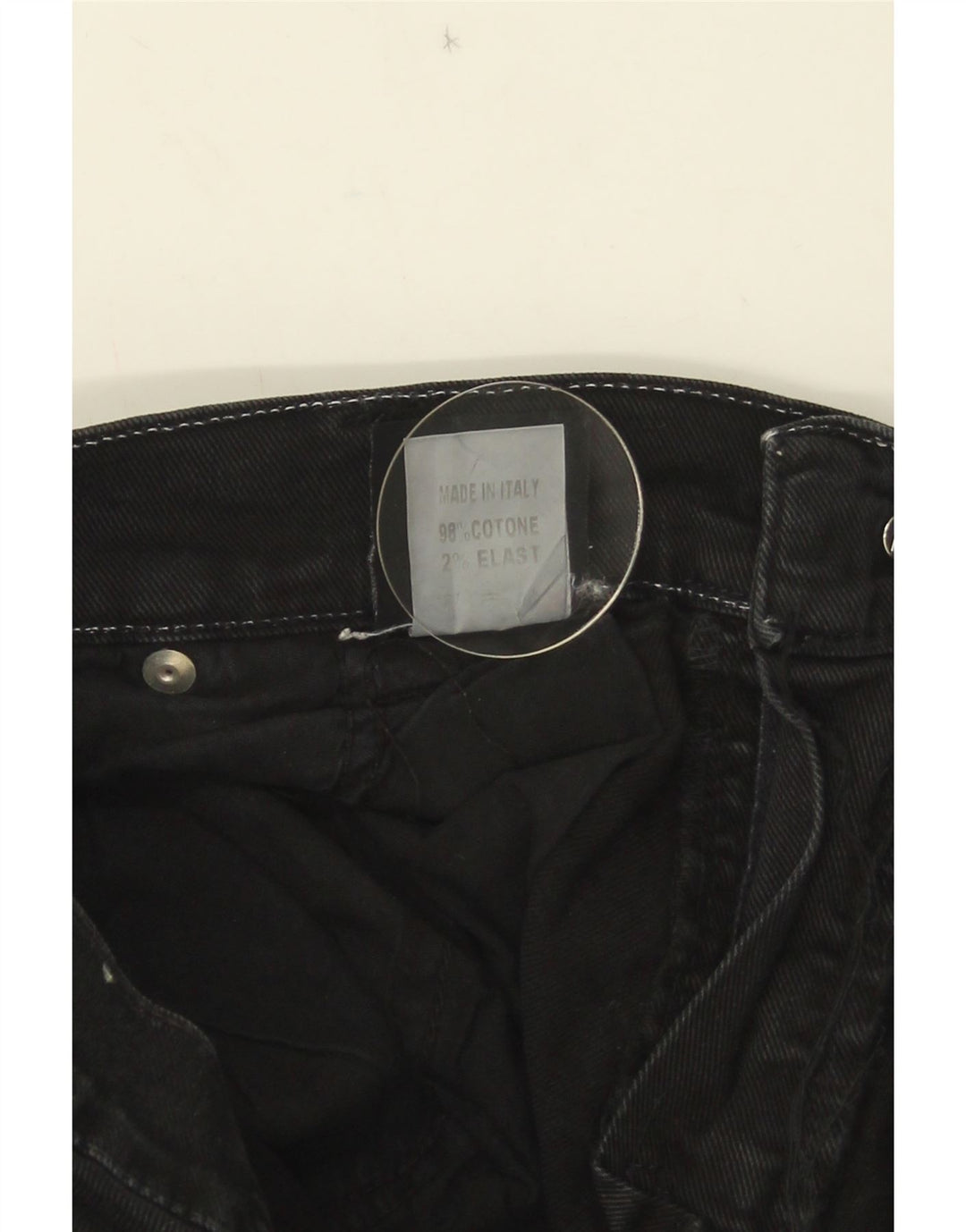 Roy Rogers Herren Straight Jeans W33 L30 Schwarze Baumwolle