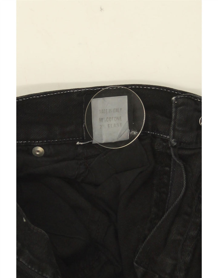 Roy Rogers Herren Straight Jeans W33 L30 Schwarze Baumwolle