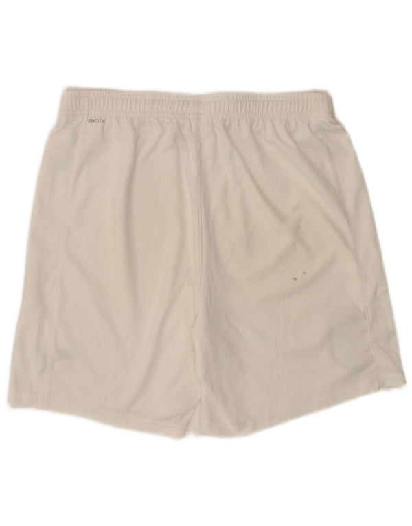 PUMA Mens Italia Sport Shorts Large White Polyester