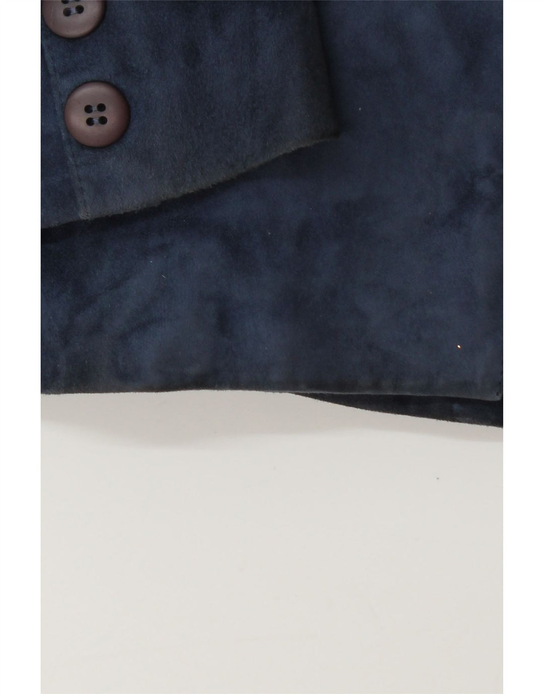 Robrik Damen-Wildleder-2-teiliges Rock-Set IT 44 Medium W30 Marineblaues Leder