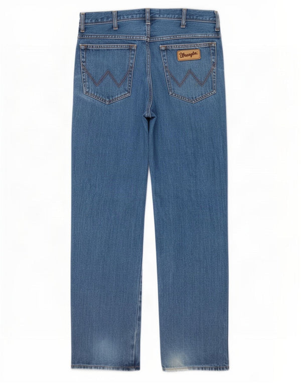 Wrangler Herren Texas Straight Jeans W34 L32 Blaue Baumwolle