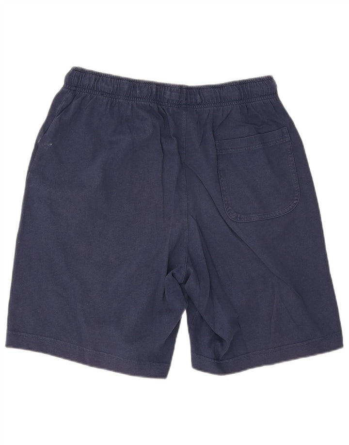 Nike Herren-Sportshorts aus mittelblauer Baumwolle in Marineblau