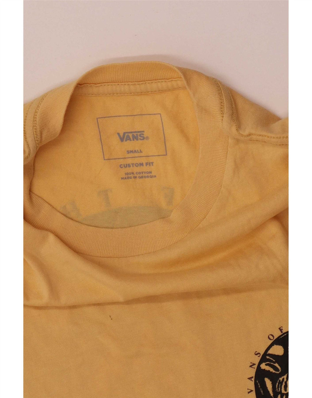Vans Herren-T-Shirt mit individueller Passform, Grafik, Größe S, Gelb, Baumwolle